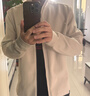 金林德伯格（J.Lindeberg）商場(chǎng)同款春夏新款男士休閑時(shí)尚立領(lǐng)短款拉鏈夾克外套525321002 NEB燕麥白2.0 M 曬單實(shí)拍圖