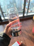 富光玻璃杯雙層 帶茶隔高硼硅玻璃水杯 茶水分離車(chē)載泡茶杯子男400ml 曬單實(shí)拍圖