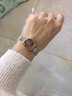 聚利時(shí)（Julius）手表女韓版時(shí)尚小巧潮流學(xué)生石英防水女士手表玫金咖盤(pán)JA-917D 曬單實(shí)拍圖