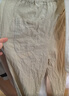 倉石一樹(shù)潮牌亞麻褲寬松直筒男夏季休閑長(cháng)褲2025新款垂感透氣棉麻褲休閑褲 淺米色 XL 135-150斤 曬單實(shí)拍圖