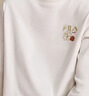 FILA 斐樂(lè )官方情侶款針織長(cháng)袖衫2026春新款時(shí)尚休閑純棉海棠花長(cháng)T恤 蒸汽白-IV XL 180/100A/XL 曬單實(shí)拍圖