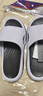 回力運動(dòng)拖鞋男士家居浴室防滑一字拖外穿沙灘涼鞋 HL3952 黑白 42-43 曬單實(shí)拍圖