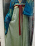 重回漢唐春辰錦原創(chuàng  )唐制復原齊胸衫裙襦裙套裝披帛漢服女裝 上藍下綠齊胸套裝/現貨 XS 150 曬單實(shí)拍圖