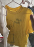 嘟嘟家寶寶T恤夏裝女童透氣卡通短袖男童寬松柔軟半袖兒童夏季可愛(ài)上衣 黃色 100 cm 曬單實(shí)拍圖