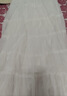 百圖betu女裝夏季新款半身裙松緊腰百搭氣質(zhì)蛋糕裙紗裙裙子女2505X08 白色 S 曬單實(shí)拍圖