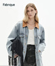 Fabrique美式復古年春季獵裝寬松牛仔夾克 水洗藍牛仔 XS （XS/P） 曬單實(shí)拍圖
