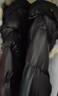 高梵黑金兒童鵝絨服旗艦系列加長款冬季厚款羽絨服 黑色（亮面） 140 曬單實拍圖