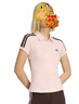 阿迪達斯（adidas）三葉草系列 女 3S POLO 短袖POLO KD3699 粉色 S 曬單實(shí)拍圖
