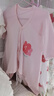 貝瑞加（Babyprints）嬰兒連體衣2件裝新生兒長(cháng)袖四季哈衣純棉爬服護肚蝴蝶衣 粉59 曬單實(shí)拍圖