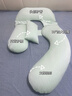 IVLISA法國品牌孕婦枕頭護頸椎助睡眠專(zhuān)用孕婦枕長(cháng)條側睡枕護腰托腹枕 可拆卸頭枕款【歐洲一級母嬰標準】針織棉-奶白色 單只 曬單實(shí)拍圖
