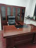 信京(XINJING)E0級老板辦公桌中式班臺實(shí)木貼皮總裁主管桌1.6米含雙柜 曬單實(shí)拍圖