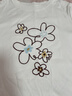 百圖（betu）女裝2026年夏季新款繁花繡花T恤寬松顯瘦百搭短袖上衣女2603T15 米白 S （米白、焦糖色預售04/06發(fā)貨） 曬單實(shí)拍圖
