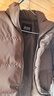 波司登（BOSIDENG）羽絨服男女同款運動(dòng)系列短款無(wú)帽90絨加厚年輕時(shí)尚外套 暮秋褐7E16 XS 155/80A 體重約100斤以?xún)?曬單實(shí)拍圖