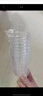 潔日邦一次性航空杯200ml*50只臺階式食品級透明加厚家用水晶太空杯 曬單實(shí)拍圖