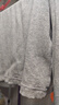 優(yōu)衣庫女裝羅紋亨利領(lǐng)T恤/長(cháng)袖修身短款內搭打底479591 487908 487908/02淺灰色 L 曬單實(shí)拍圖