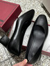 COSMICKISS職業(yè)女鞋工作單鞋空乘高跟鞋久站不累空姐面試上班通勤粗跟工裝鞋 黑色中跟小皮鞋[3cm] 37 曬單實(shí)拍圖