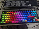 狼蛛（AULA）F87ProV2無(wú)線(xiàn)客制化機械鍵盤(pán)三模藍牙有線(xiàn)87鍵全鍵熱插拔gasket電競游戲辦公 黑霧透流星軸 曬單實(shí)拍圖