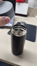 樂(lè )扣樂(lè )扣（LOCK&LOCK）不銹鋼纖巧便攜保溫杯茶水杯車(chē)載商務(wù)杯子（200ml）黑色 曬單實(shí)拍圖