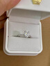 金諾恒愛(ài)鉑金河南培育鉆石戒指18K金橢圓形鴿子蛋1克拉鉆戒求婚結婚送女友 18K金戒托【國檢證書(shū)】 2克拉 曬單實(shí)拍圖