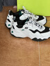 斯凱奇（Skechers）男鞋春秋2026新款厚底增高熊貓鞋復古百搭老爹鞋輕便減震運動(dòng)鞋男 WGRN-白色/黑色/綠色 42 曬單實(shí)拍圖
