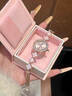 CLARE SHINE 克萊心幸運系列女士手表2026新款鑲鉆機械風(fēng)女生腕表名表生日禮物送女友 疊貝四葉-蜜桃甜粉【禮盒裝】 曬單實(shí)拍圖