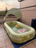 西哈泳士?jì)和錃庥斡境赜H子家用室外寶寶游泳池夏日戶(hù)外大型可折疊水池 2.6米3層 【基礎套餐】 有線(xiàn) 曬單實(shí)拍圖