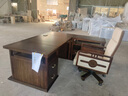 軒仕居 新中式烏金木實(shí)木老板桌辦公桌組合大班臺主管經(jīng)理書(shū)桌辦公家具 2.01米單桌 烏金木 曬單實(shí)拍圖