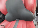 喬氏汽車(chē)頭枕腰靠套裝邁巴赫車(chē)用頸枕駕駛員靠墊寶馬車(chē)載靠枕靠背黑色 曬單實(shí)拍圖