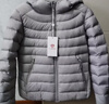 坦博爾輕薄羽絨服女短款連帽百搭休閑秋冬女士外套 珍珠月灰 XL(175) 曬單實(shí)拍圖