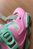 米高輪滑鞋兒童溜冰鞋女童初學(xué)中小學(xué)滑輪滑冰旱冰鞋直排輪S3套裝粉S 曬單實(shí)拍圖