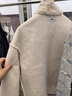 百圖betu女裝秋冬新款短外套環(huán)保顆粒羊圈毛羊剪絨外套女2310T68 淺杏色 M 曬單實(shí)拍圖