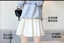 雪茜曼百褶裙女2026春季新款A字顯瘦小個(gè)子高腰毛呢包臀jk半身短裙 曬單實(shí)拍圖