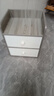 床頭柜現代簡(jiǎn)約小型置物架簡(jiǎn)易主臥室新款收納儲物柜床邊小柜子 【經(jīng)典款】雙抽 莫蘭迪灰+白色 開(kāi)放置物 曬單實(shí)拍圖
