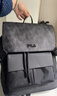 FILA斐樂(lè )【易烊千璽同款】黑武士男士背包時(shí)尚翻蓋雙肩包書(shū)包電腦包 曬單實(shí)拍圖