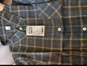 真維斯（Jeanswest）長(cháng)袖襯衫男秋季新款寬松休閑帥氣上衣韓版情侶格子襯衣外套男 深灰 L 曬單實(shí)拍圖