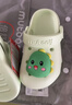 牧童兒童拖鞋夏男寶寶洞洞鞋軟底女童卡通洗澡嬰幼兒家居鞋奶龍綠140 曬單實(shí)拍圖