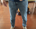 HLA海瀾之家牛仔褲男26山不在高系列直筒有型褲子男夏季 曬單實(shí)拍圖