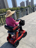 皮皮熊老年人代步車(chē)S3【長(cháng)輩禮物-智能控速不溜坡】可折疊老人代步車(chē) 紅 曬單實(shí)拍圖