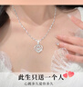 老鳳祥跳動(dòng)的心999足銀項鏈女款純銀吊墜輕奢高級感生日禮物送女友老婆 曬單實(shí)拍圖