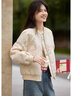 XWI欣未新中式提花肌理感棒球服外套女秋季今年流行國風(fēng)夾克上衣 曬單實(shí)拍圖