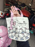 卡通蝴蝶結新款日系極簡(jiǎn)帆布包單肩上課通勤耐磨手提包 櫻桃kt貓27*24cm 曬單實(shí)拍圖