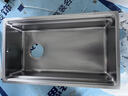 歐琳（OULIN）水槽廚房水槽大單槽洗菜盆大單槽SUS304不銹鋼水槽 9102銀 升級雙階梯76×45不銹鋼抽拉龍頭 曬單實(shí)拍圖