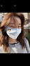 Tagi.想象皮膚透氣防曬防曬口罩輕薄UPF50+袖套春夏遮陽(yáng)冰袖袖套 芝麻豹紋【口罩】 曬單實(shí)拍圖