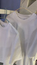 棉致t恤男純棉舒適短袖兩件套純色百搭潮流情侶上衣 白+白 XL 曬單實(shí)拍圖