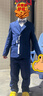 羅蒙兒童西裝馬甲套裝男童花童主持人禮服男孩鋼琴演出服 藏青色 130 曬單實(shí)拍圖