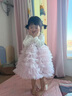 G.duck童裝女童連衣裙春秋季新中式國風(fēng)兒童漢服洋氣周歲女寶寶公主裙子 蓬蓬裙打底衫套裝 90 曬單實(shí)拍圖