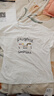 香影白色字母t恤女短袖2026夏裝新款童趣卡通圓領(lǐng)休閑風(fēng)寬松上衣 白色 XL 170/92A/125-140斤 曬單實(shí)拍圖