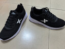 特步運動(dòng)鞋男跑步鞋春夏季網(wǎng)面透氣輕便減震正品男子跑鞋休閑鞋子黑色 曬單實(shí)拍圖