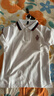 羅蒙小學(xué)生校園服POLO衫兒童短袖男童夏季翻領(lǐng)T恤幼兒園班服 白色150 曬單實(shí)拍圖
