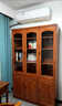 閑情雅舍實(shí)木書(shū)柜帶玻璃門(mén)【實(shí)體店款】書(shū)架一整套組合書(shū)櫥辦公室文件柜 胡桃色 80X37X200厘米兩門(mén)書(shū)柜 曬單實(shí)拍圖